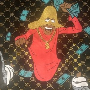 Crazy Bootleg Gucci Fat Albert Curved Hem T